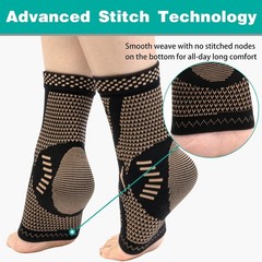High-Quality Copper Compression Sleeve for Ankle Pain Relief – Active Lifestyle