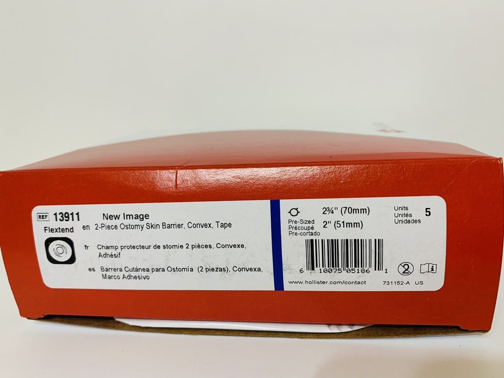 Hollister 13911 New Image Flextend Barriers 2-3/4″ Flange 2″ Pre-Sized 1BX/5EA