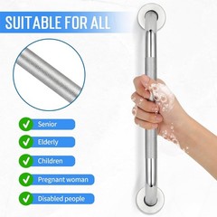 20 Inch Shower Grab Bars – Stainless Steel Safety Handles for Home Assistance