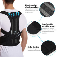 Adjustable Posture Corrector Low Back Support Shoulder Brace Belt for Men Women