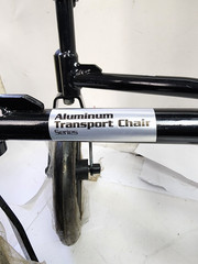 DRIVE Aluminum Transport Wheelchair Chair Steel ATC19-Black 8″ Wheel 300 lb