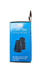 Carex Cane Tips 7/8″ Metal Reinforced 2 ct (A719) 1 pair Black