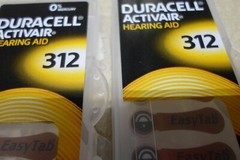 Duracell Activair Hearing Aid Batteries 40 Batteries 12-24