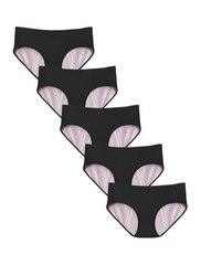 Girls Incontinence Underwear Washable 80ml Absorbency 10-12 Years 5 Black