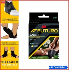 Adjustable Ankle Support Neoprene Brace Moderate Compression Stiff Sore Injury