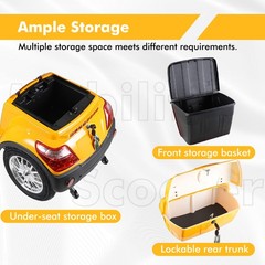 4 Wheel Fully Enclosed Mobility Scooter 1500W 3-Speed 40 Mile 660lb Capatity