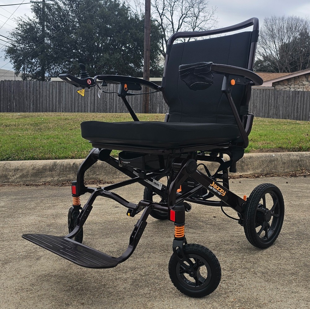 Jazzy Carbon HD Heavy-Duty Folding Mobility Power Wheelchair – Open Box