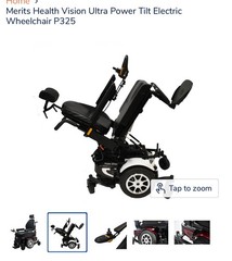 Electric Power Chair 450 lb Capacity Merits P330 Vision Ultra Power Wheelchair