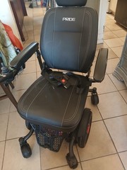 Pride Jazzy Power Wheelchair Black Joystick Headrest 4-Wheel Indoor CLC1803397
