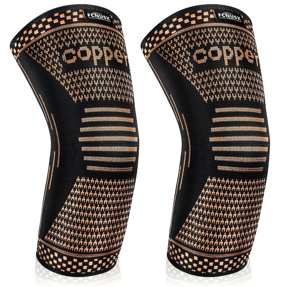 Copper Elbow Brace Compression Sleeves for Pain Relief Men & Women, Arm Support