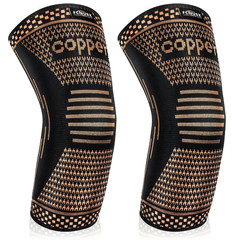 Copper Elbow Brace Compression Sleeves for Pain Relief Men & Women, Arm Support