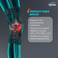 Tynor ROM Knee Brace For Post Surgery/Injury Orthopedic Problems Universal Size