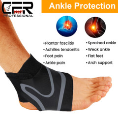 Compression Ankle Arch Support Brace Planter Fasciitis Pain Relief Foot Wrap CFR