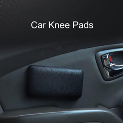 Car Armrest Cushion, 2 Pcs Car Knee Leg Elbow Cushion, Removable Soft Leather Pa