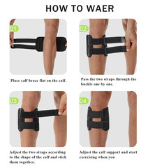 1Pc Calf Brace with Shin Splint for Men Women, Lower Leg Compression Wrap Increa