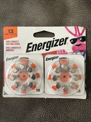 Energizer Size 13 Hearing Aid Batteries – 32 Pack – New, Sealed, Expires 04/2027