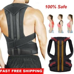 Adjustable Posture Corrector Low Back Support Shoulder Brace Belt for Men Women