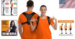Comfortable Posture Corrector for Men & Women – Adjustable Upper Back Brace