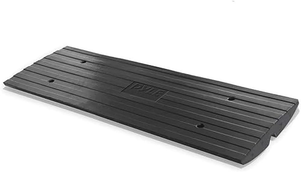Car Driveway Curb Ramp – Heavy Duty Rubber Threshold Ramp – Also for Loading Doc