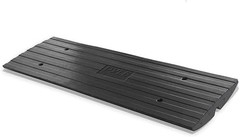 Car Driveway Curb Ramp – Heavy Duty Rubber Threshold Ramp – Also for Loading Doc