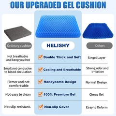 Gel Seat Cushion – Non-Slip Egg Seat Cushion Chair Pads – Office Chair Car Se…
