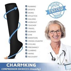 3 Pairs Open Toe Compression Socks for Women Small-Medium 02 Black/White/Beige