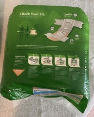 FitRight Adult Diapers Ultra Heavy Absorbency XL Size 56in-64in OptiFit Briefs