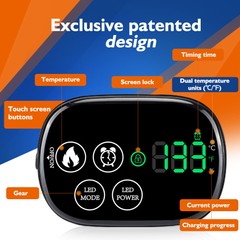 3-in-1 Cordless Knee Massager with Heat Vibration & Red Light Therapy Pain LED