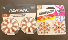 Lot of 55 Hearing Aid Batteries Size 312 Energize Exp 9/28 & Rayovac Exp 5/26