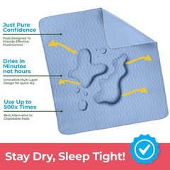 Utopia Bedding Waterproof Incontinence Bed Pads 34 x 36 Inches (Pack of 40,…