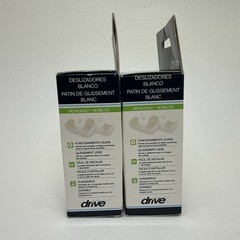 Drive Medical Walker Ski Glides for Use with 1” Folding Walkers White ( 2 Sets)