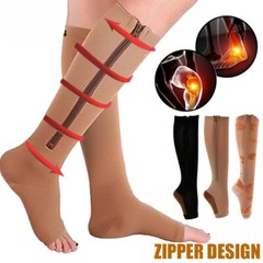1/3Pairs Open Toe Toeless Compression Socks(15-20Mmhg) for Men and Women Support