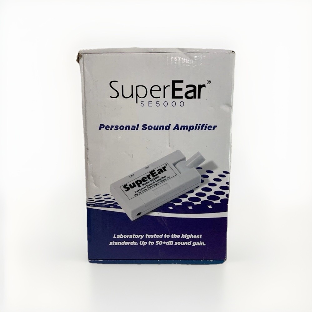 NEW Sonic Technology Super Ear SE5000 Personal Sound Amplifier OPEN DAMAGED BOX