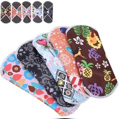 Menstrual Pad Reusable Waterproof Bamboo Charcoal Fiber Cloth Washable Women