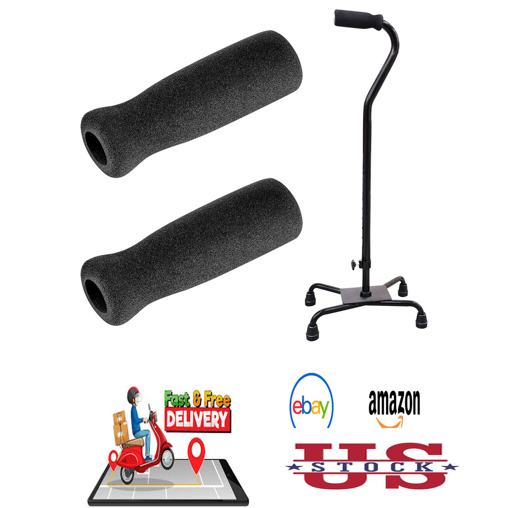 Foam Cane Handle Grip Replacement Offset Walking Cane Accessories 4.53 Inch