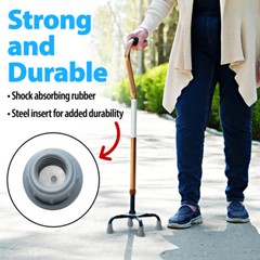 Top Glides 4PCS Universal Cane Replacement Rubber Tips
