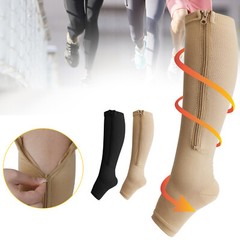 Easy Open Zipper Compression Socks-20-30mmHg Support for Circulation -For unisex