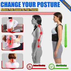 Adjustable Posture Corrector Low Back Support Shoulder Brace Belt for Men Women