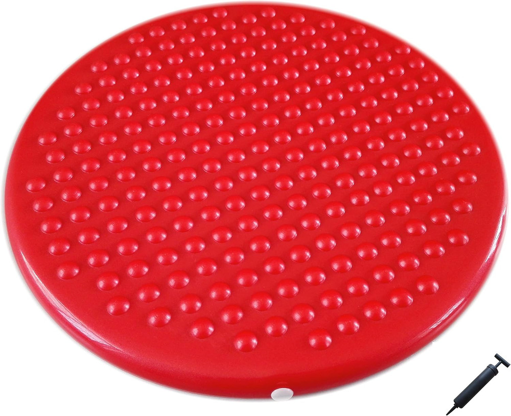 Jr. Inflatable Seat Cushion with Pump, 31Cm/12In Diameter, Sensory Wiggle Seat f