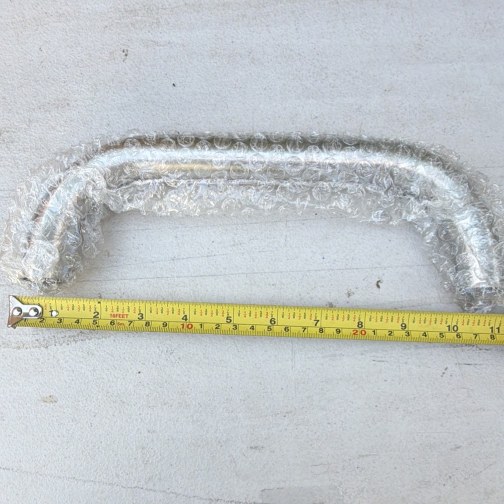 Stainless Steel L-Shaped Grab Bar, Corrosion Resistant, Silver, 12 in