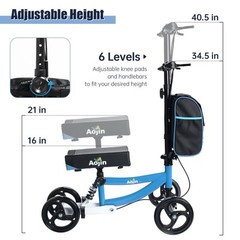 Aojin Knee Scooter/Walker Light Blue Color Brand New