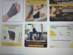 BraceUP CMC Spica Thumb Splint-Adjustable Hand Stabilizer