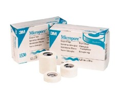 3M Micropore Surgical Tape 1/2“ x 10 Yds, #1530-0, Box of 12
