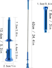 Flexible Claw Grabber Pickup Tool with Magnetic Bright LED Light,24.4In Long Mag