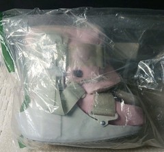 Brace Direct orthopedic fracture walking boot, featuring pink M