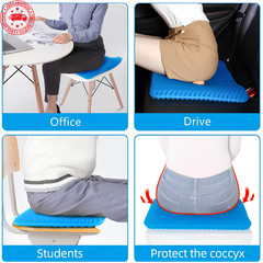 Honeycomb Gel Seat Cushion Cooling Pad for Office Chair Car Pressure Relief