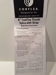 8″ „CORFLEX“ THUMB SPICA WITH STRAP / LEFT WRIST / SIZE – Medium“. New.