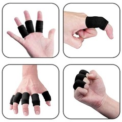 10PCS Finger Thumb Brace Splint Support Sleeve Elastic Breathable Pain Relief