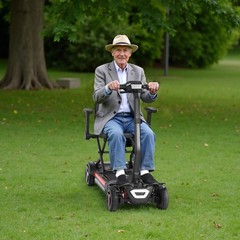 Uimoso 4-Wheel Electric Mobility Scooter with Foldable Design for Easy Transport
