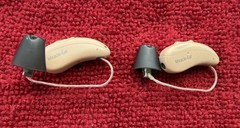 MIRACLE EAR HEARING AIDS MEERENGRY 5 RIC 5W – AS PICTURED – READ DESCRIPTION